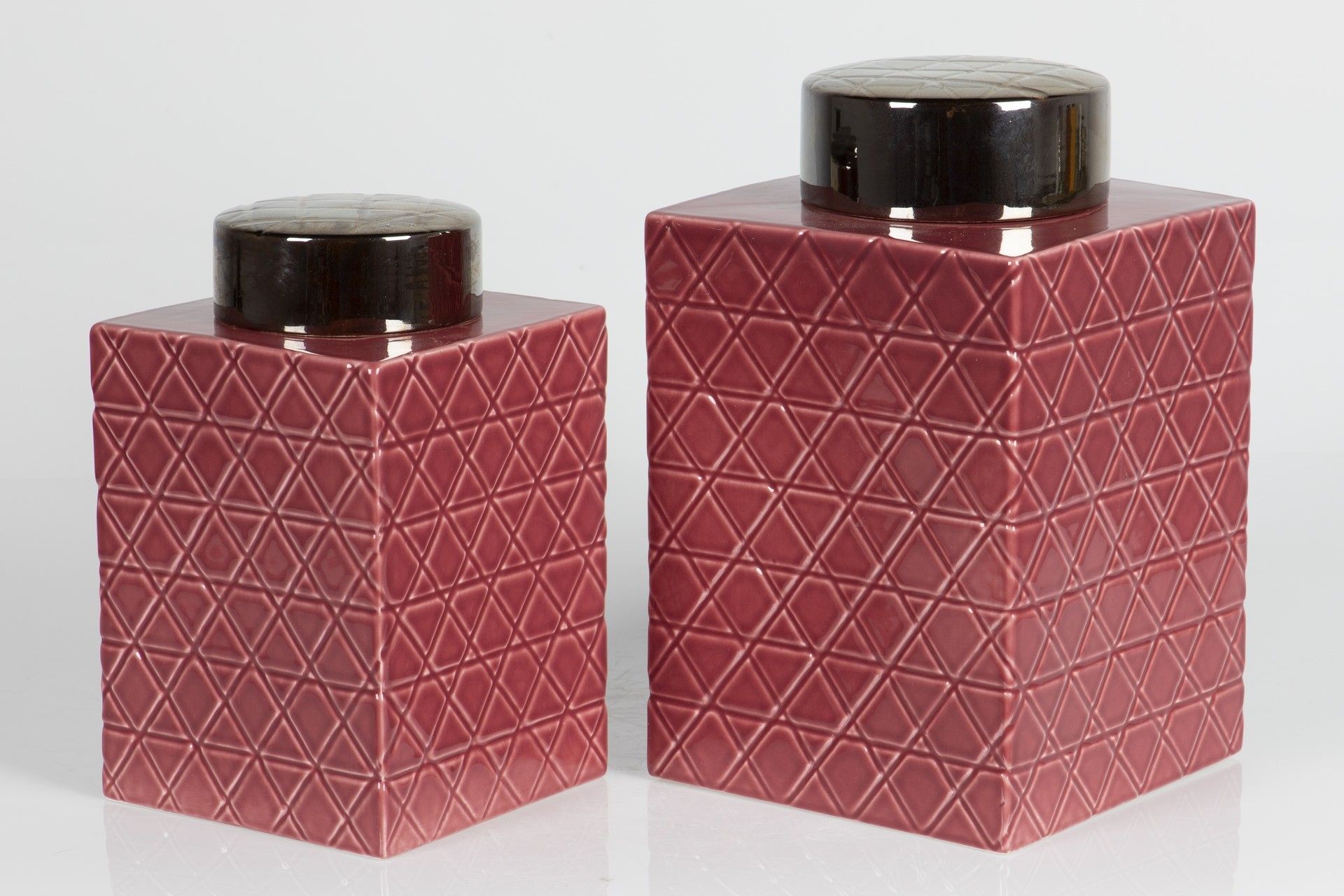 TIBOR CERAMICA BURDEOS ORO 19x19x31 CM