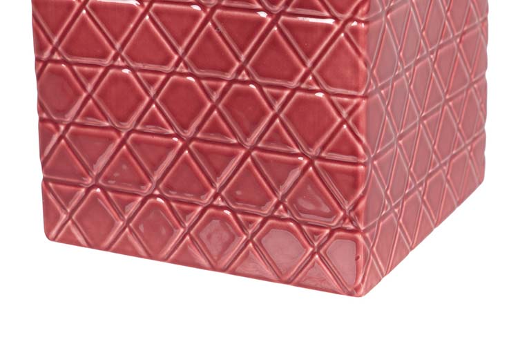 TIBOR CERAMICA BURDEOS ORO 19x19x31 CM