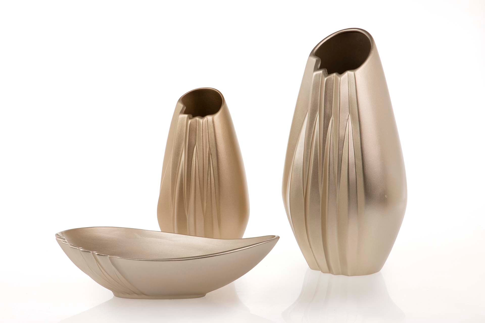JARRON CERAMICA CHAMPAGNE 22x19x45 CM