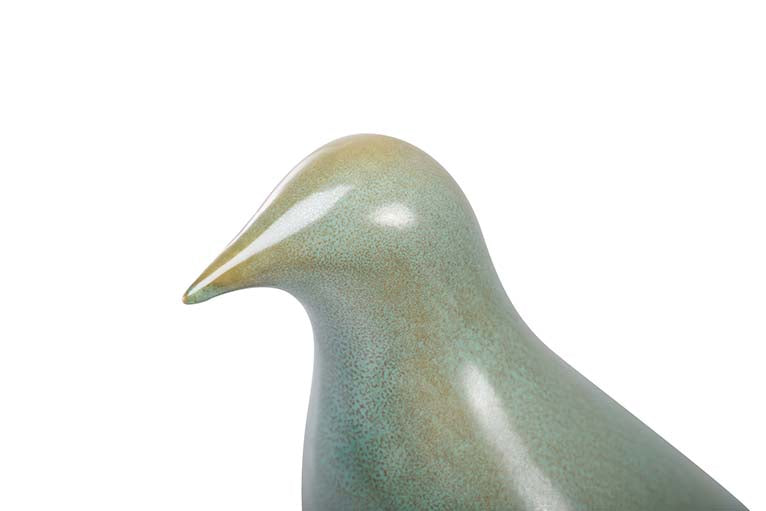 PAJARO CERAMICA TURQUESA 25x10x21 CM