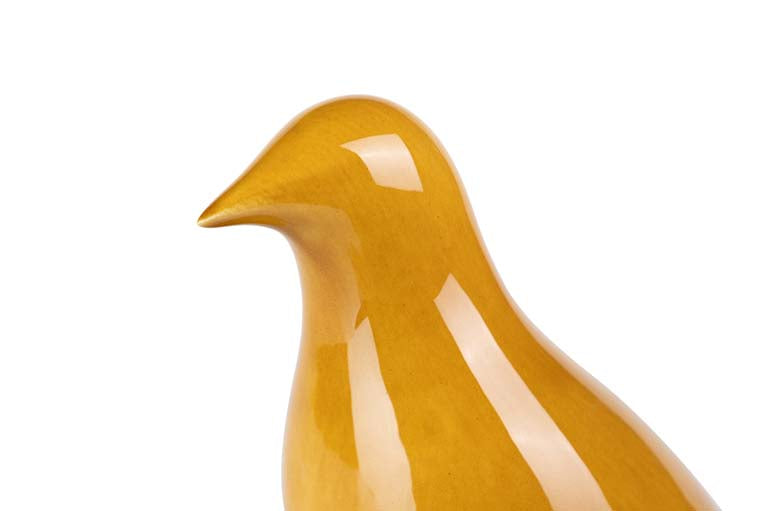 PAJARO CERAMICA NARANJA 25x10x21 CM