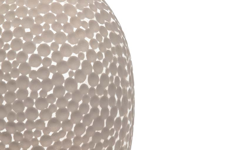 JARRON CERAMICA GRIS BLANCO 21x21x29,5 CM