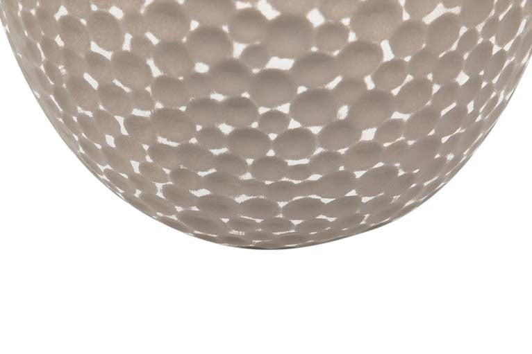 JARRON CERAMICA GRIS BLANCO 21x21x29,5 CM