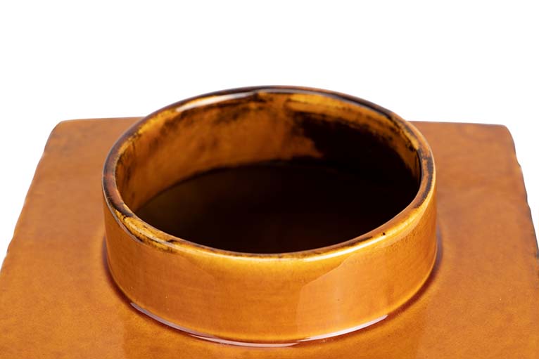 TIBOR CERAMICA AZUL NARANJA 18,5x18,5x30,5 CM