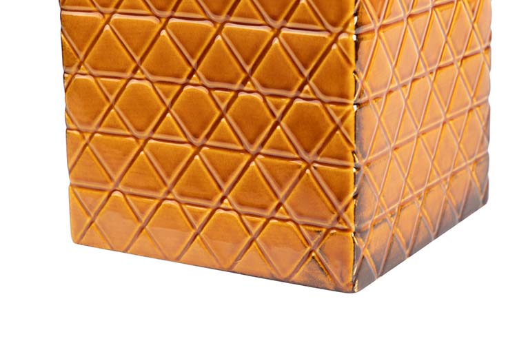 TIBOR CERAMICA AZUL NARANJA 18,5x18,5x30,5 CM