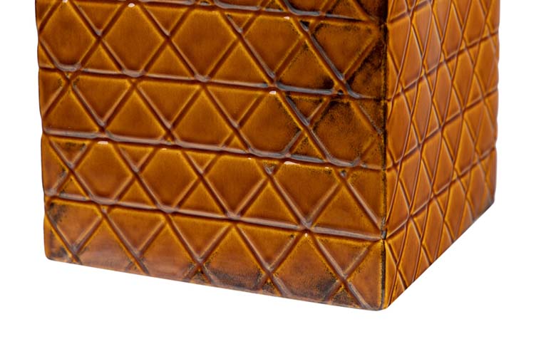 TIBOR CERAMICA DORADO NARANJA 18,5x18,5x30,5 CM