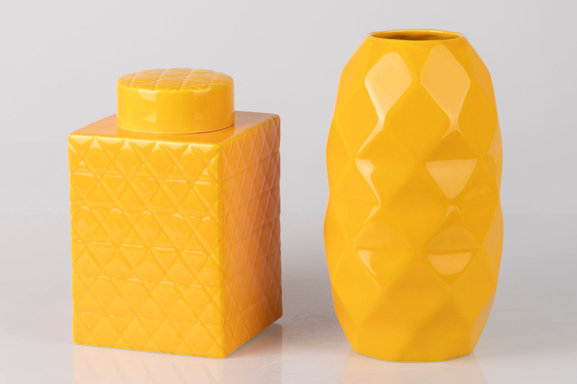TIBOR CERAMICA AMARILLO 16x16x26 CM