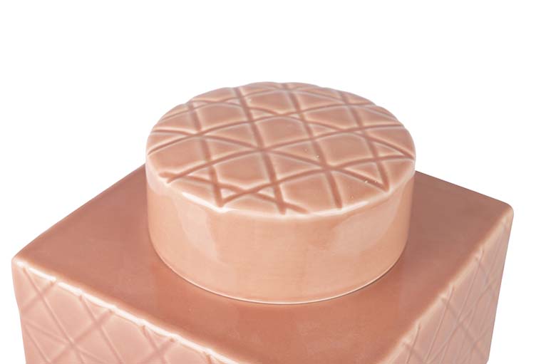 TIBOR CERAMICA ROSA 19x19x31 CM