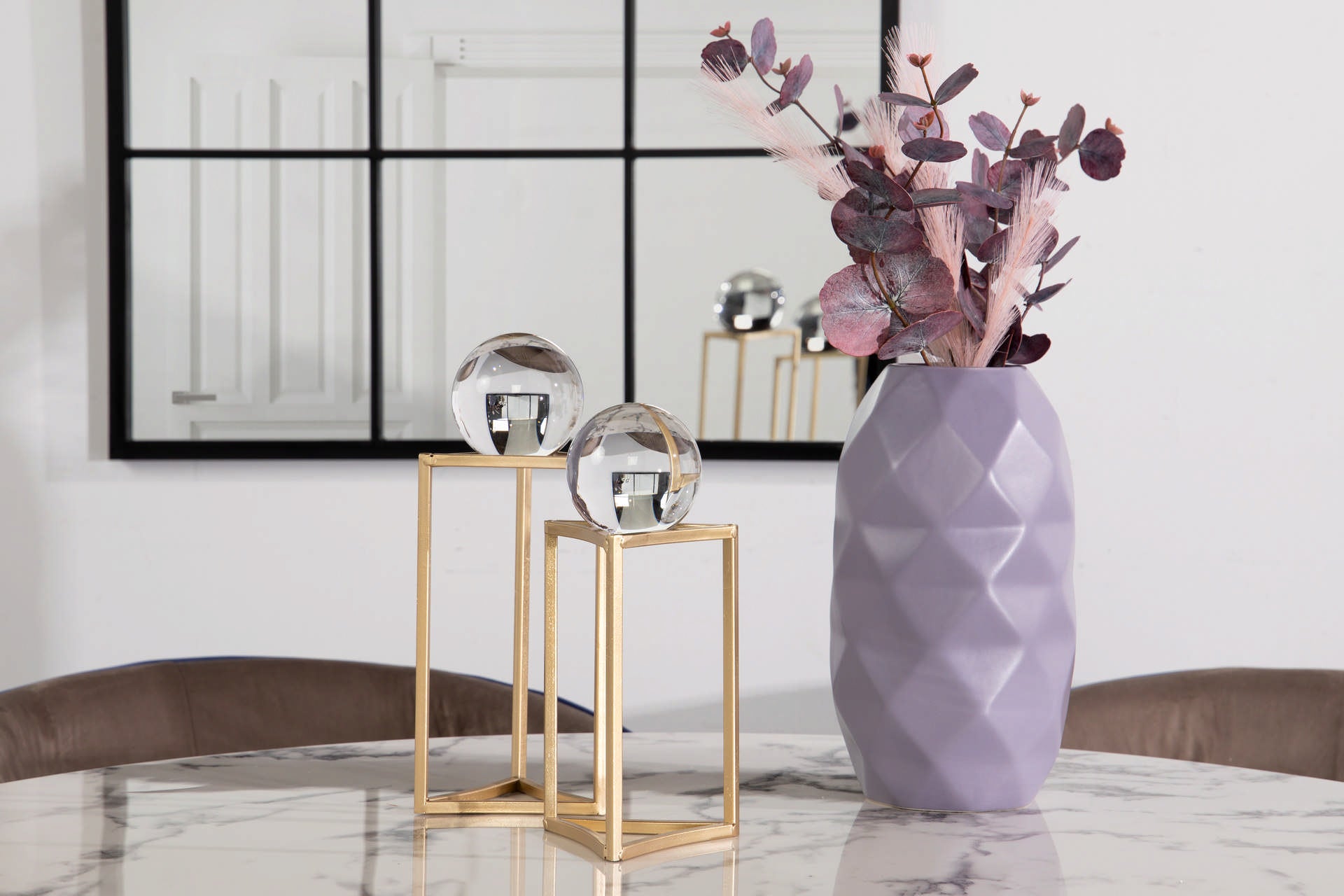 JARRON CERAMICA MORADO MATE 17x17x30 CM