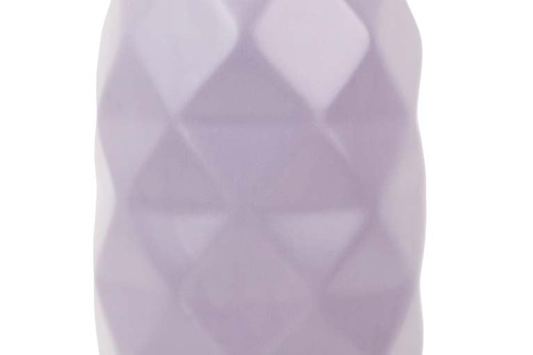 VASO DE CERÂMICA ROXO FOSCO 17x17x30 CM
