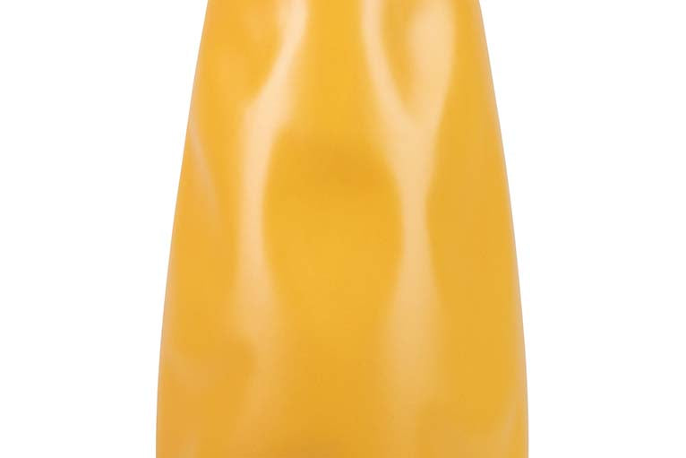 JARRON CERAMICA AMARILLO MATE 19x19x36 CM