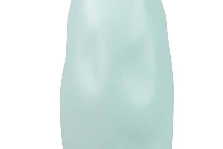 JARRON CERAMICA AZUL TURQUESA MATE 16x16x30 CM