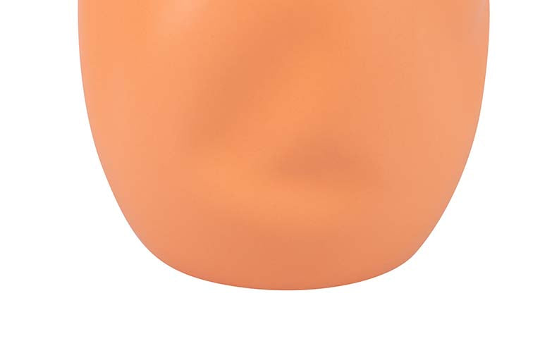 VASO DE CERÂMICA LARANJA FOSCO 19x19x36 CM