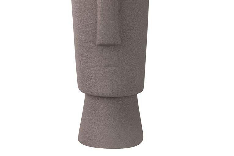 VASO DE CERÂMICA CINZA TERRACOTA 15x12x40 CM