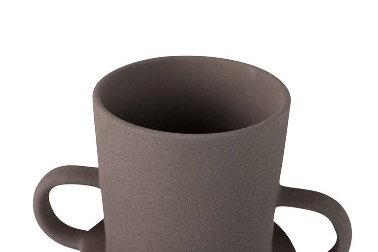 JARRON CERAMICA GRIS TERRACOTA 20x14x30 CM