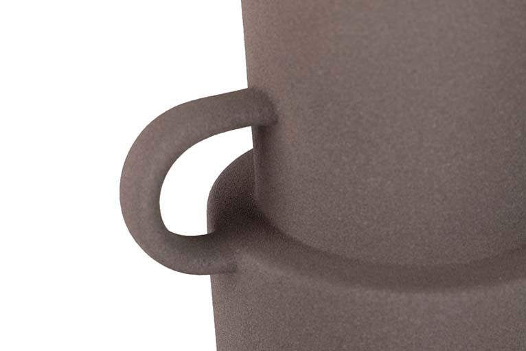 JARRON CERAMICA GRIS TERRACOTA 20x14x30 CM