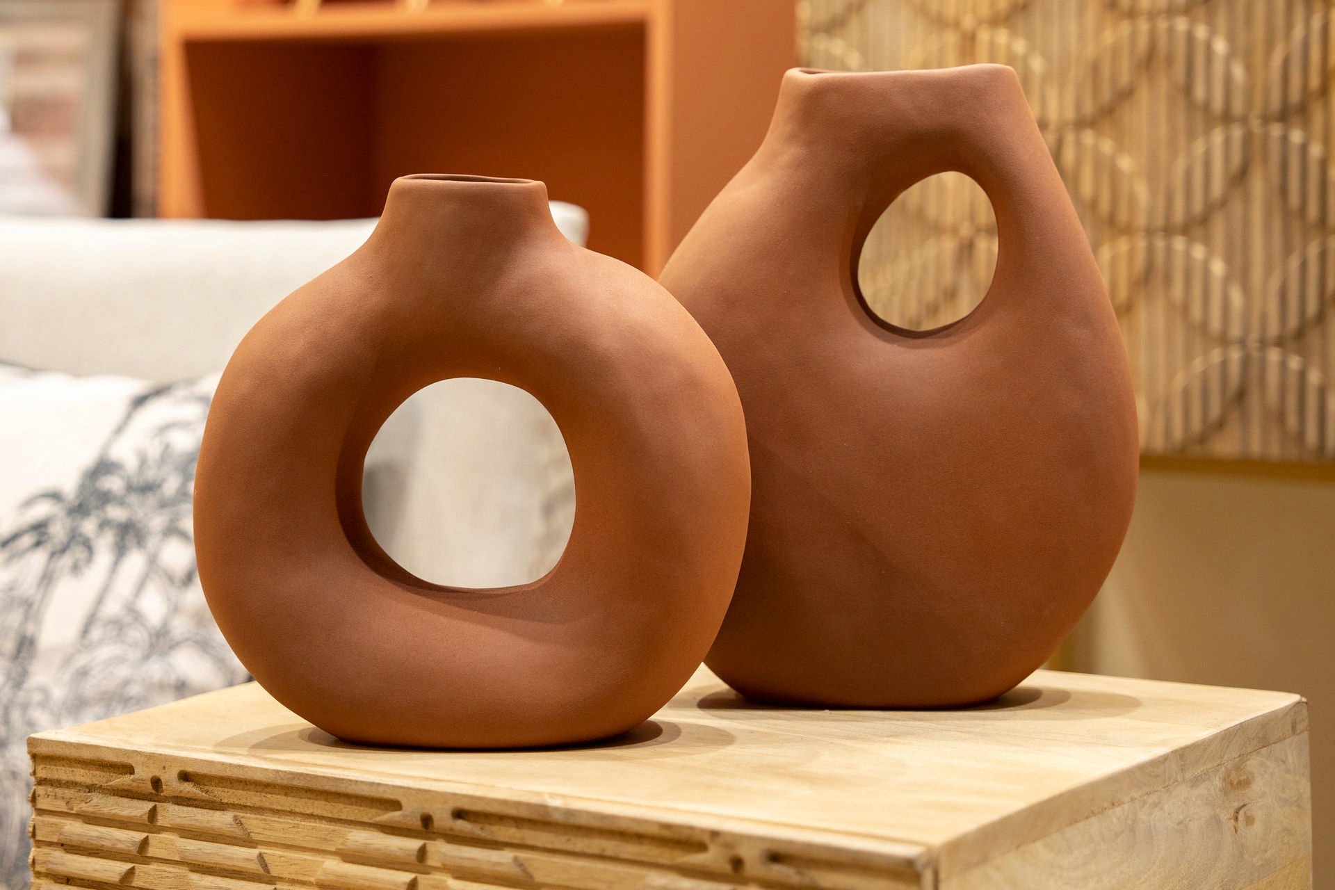 JARRON CERAMICA TERRACOTA 26x9x27 CM