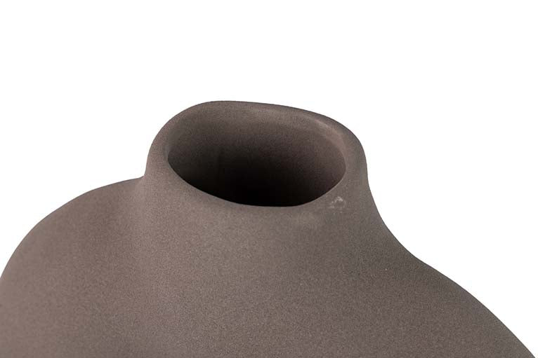 JARRON CERAMICA GRIS TERRACOTA 26x9x27 CM