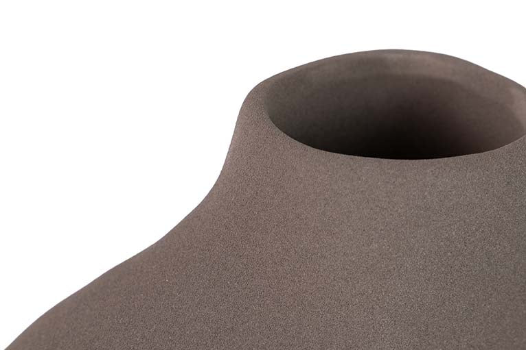 JARRON CERAMICA GRIS TERRACOTA 26x9x27 CM