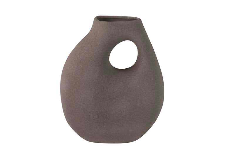 JARRON CERAMICA GRIS TERRACOTA 25x12x30 CM