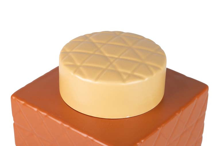 TIBOR CERÂMICA LARANJA FOSCO 16x16x26 CM