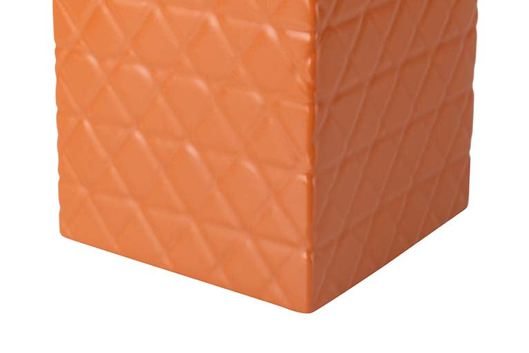TIBOR CERÂMICA LARANJA FOSCO 16x16x26 CM