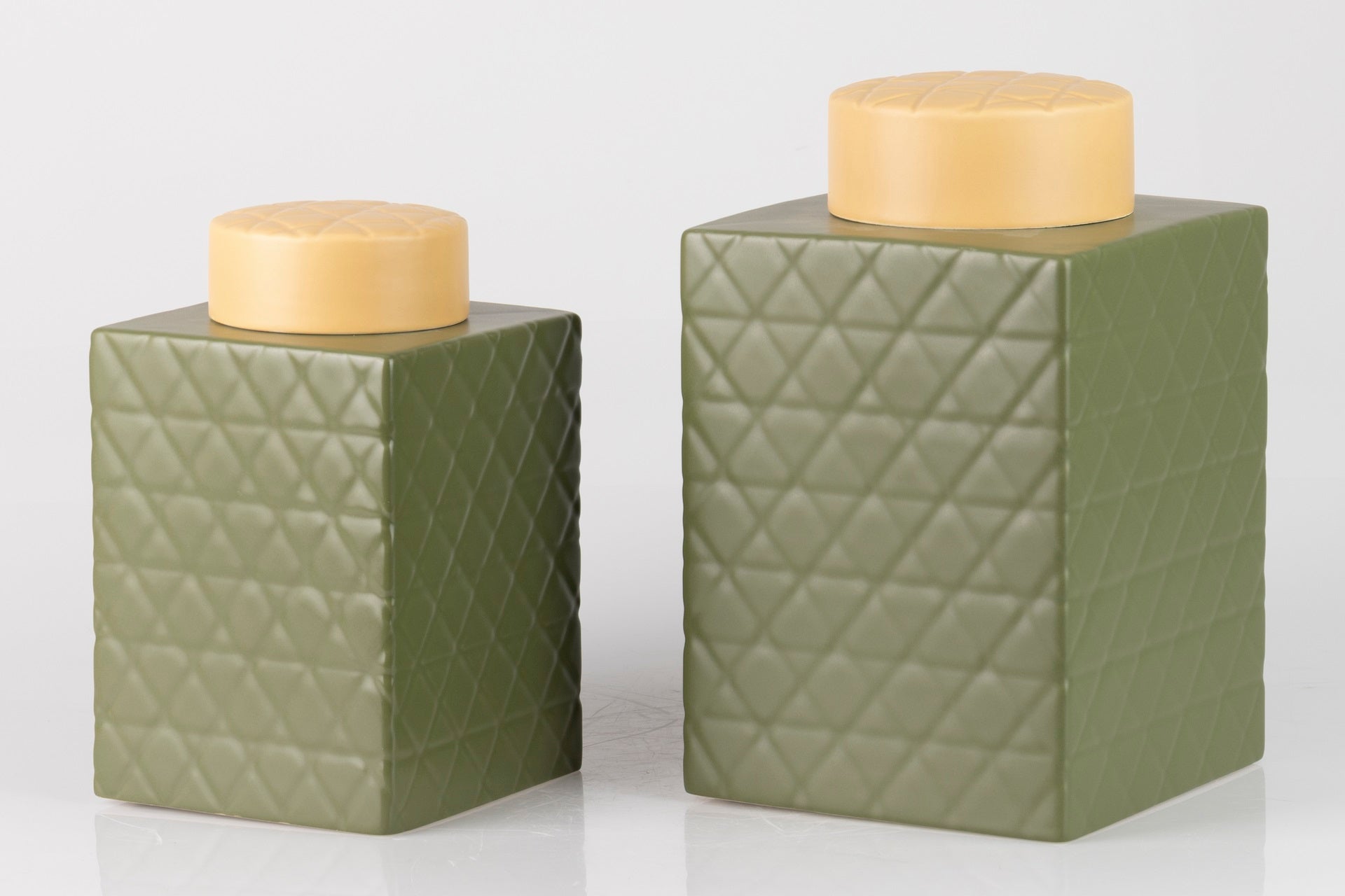 TIBOR CERAMICA VERDE MATE 16x16x26 CM