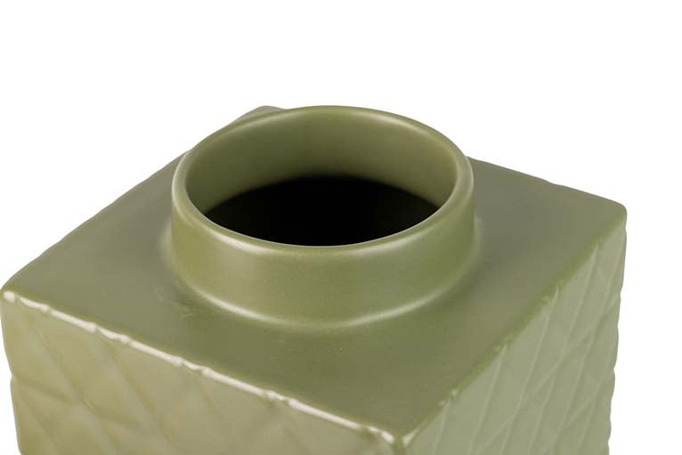 TIBOR CERAMICA VERDE MATE 16x16x26 CM