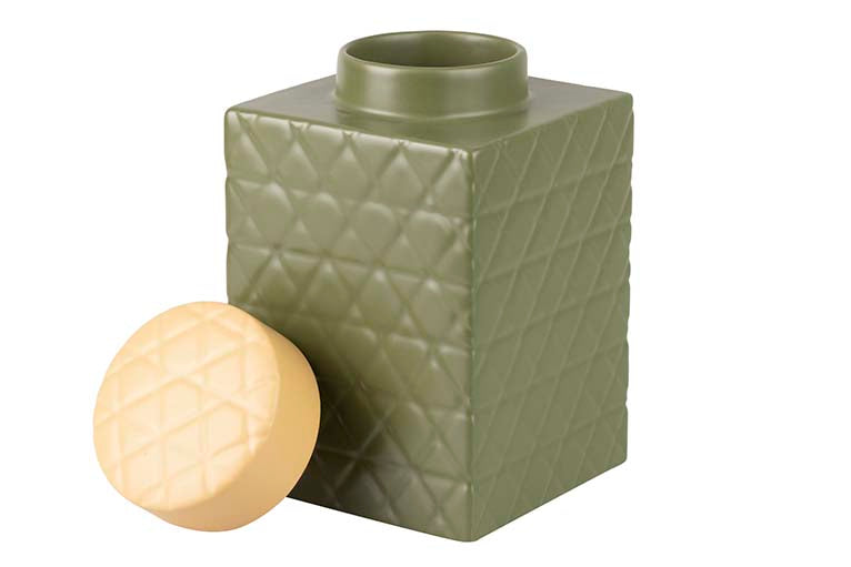 TIBOR CERAMICA VERDE MATE 16x16x26 CM