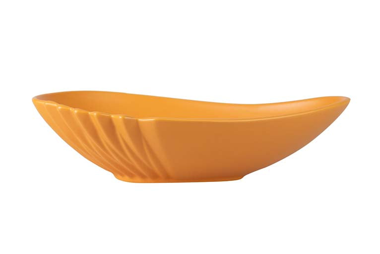 CENTRO DE MESA CERAMICA AMARILLO 40x27x10 CM