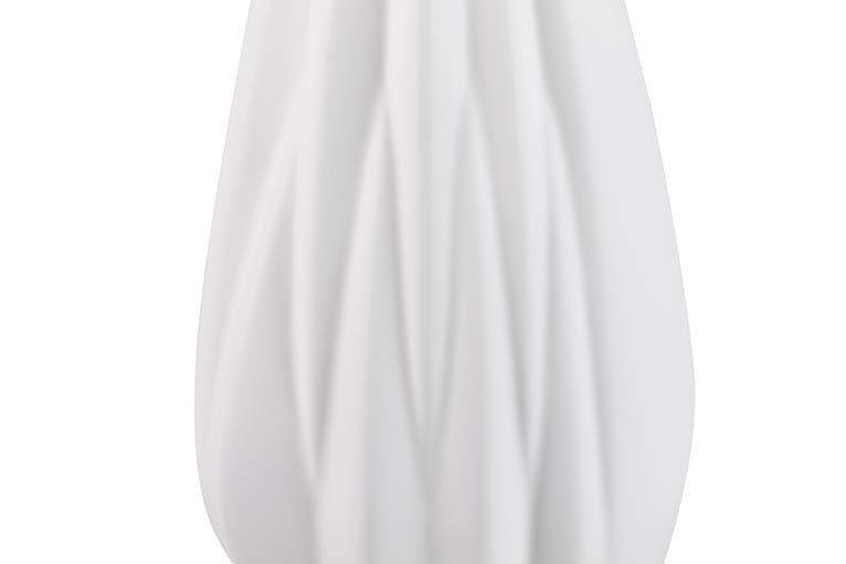 JARRON CERAMICA BLANCO MATE 17x14x34 CM