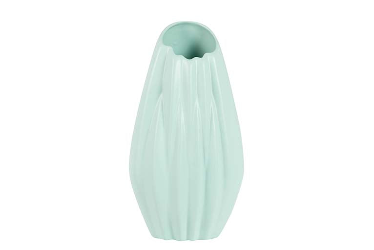 JARRON CERAMICA TURQUESA MATE 22x19x45 CM