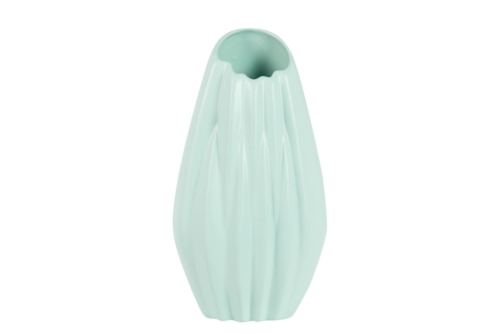 JARRON CERAMICA TURQUESA MATE 22x19x45 CM