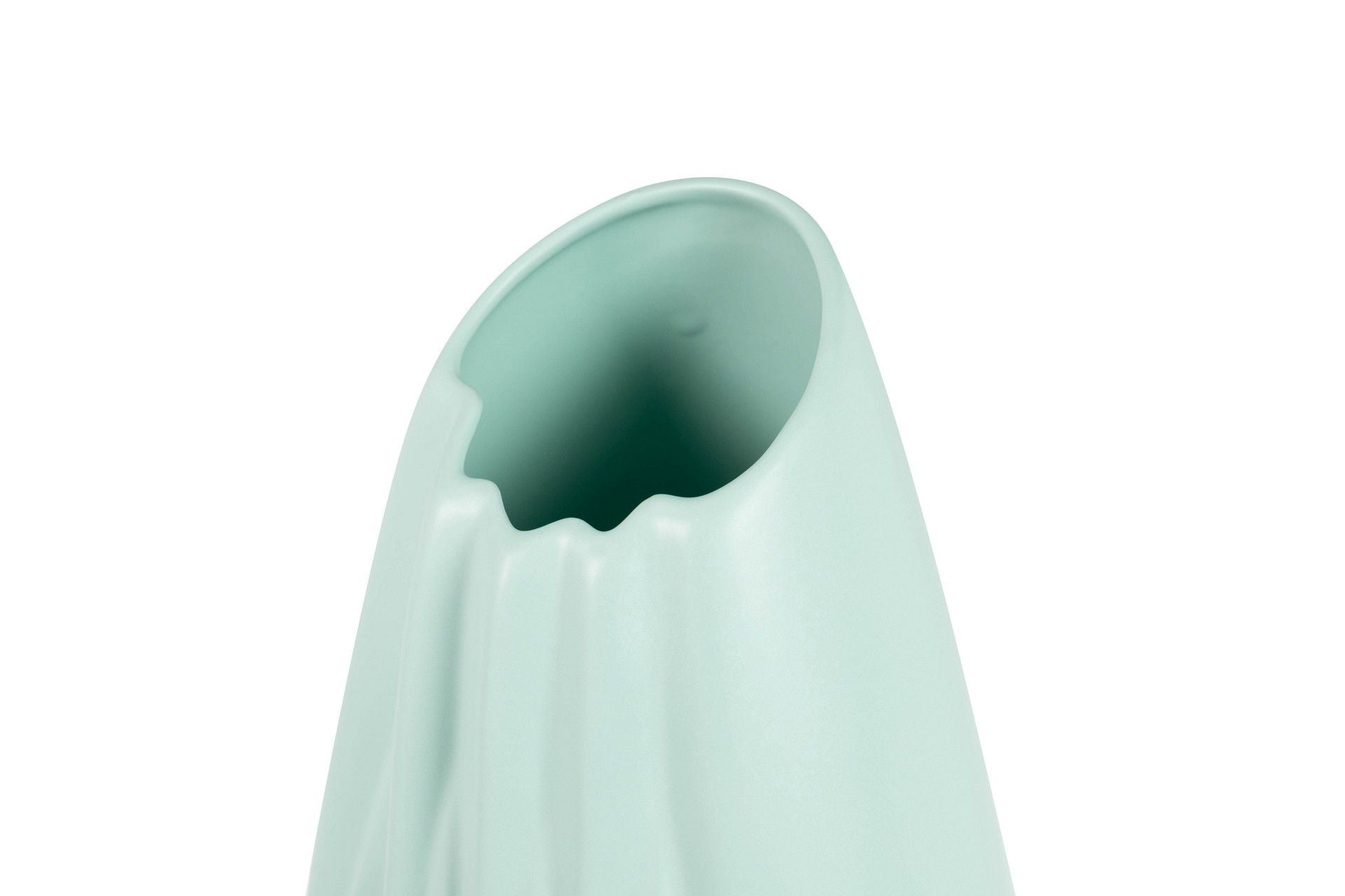 JARRON CERAMICA TURQUESA MATE 22x19x45 CM