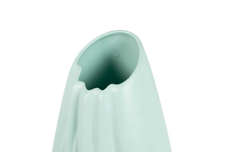 VASO DE CERÂMICA TURQUESA FOSCO 22x19x45 CM