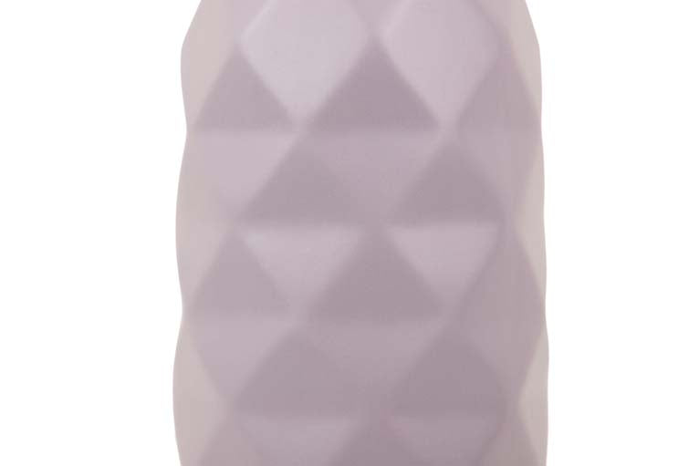 VASO DE CERÂMICA ROXO FOSCO 17x17x37 CM