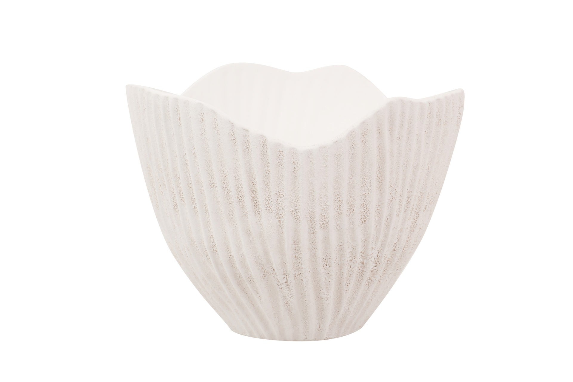 WHITE CERAMIC CENTER CENTER 23x21x17 CM