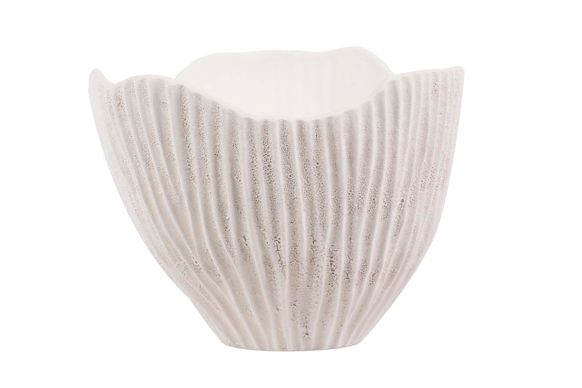 WHITE CERAMIC CENTER CENTER 23x21x17 CM