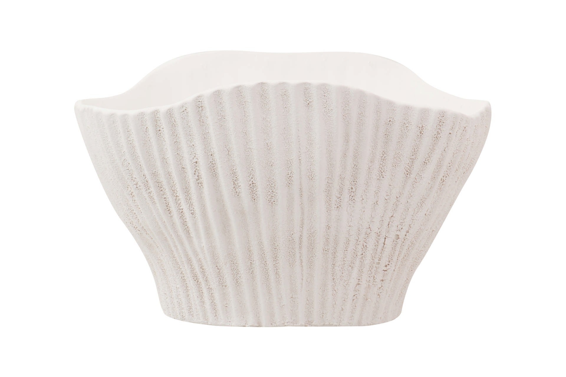 CENTRO DE CERÂMICA BRANCO 26x21x16 CM