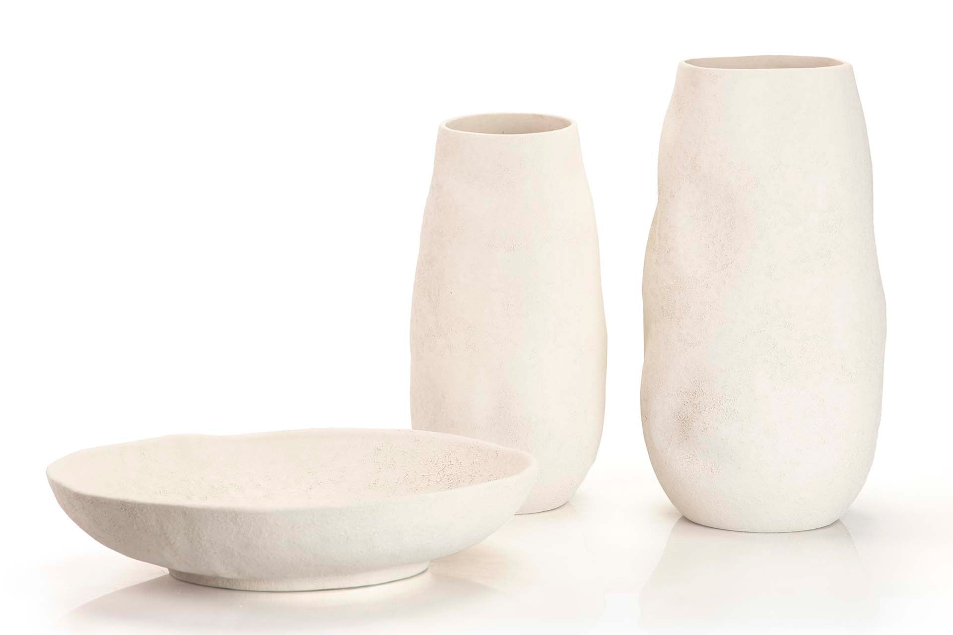 JARRON CERAMICA BLANCO 19x19x36 CM