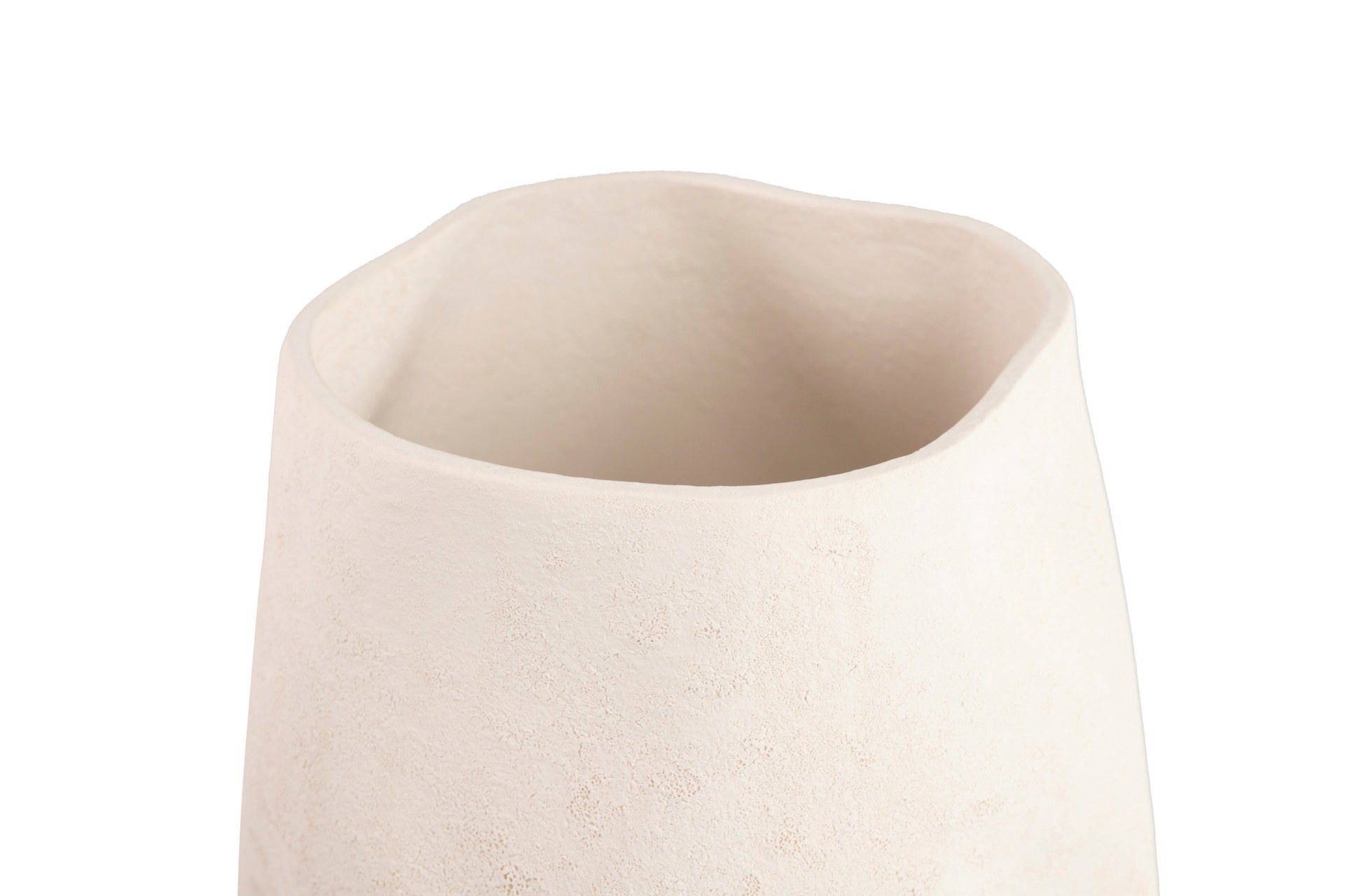 WHITE CERAMIC VASE 19x19x36 CM