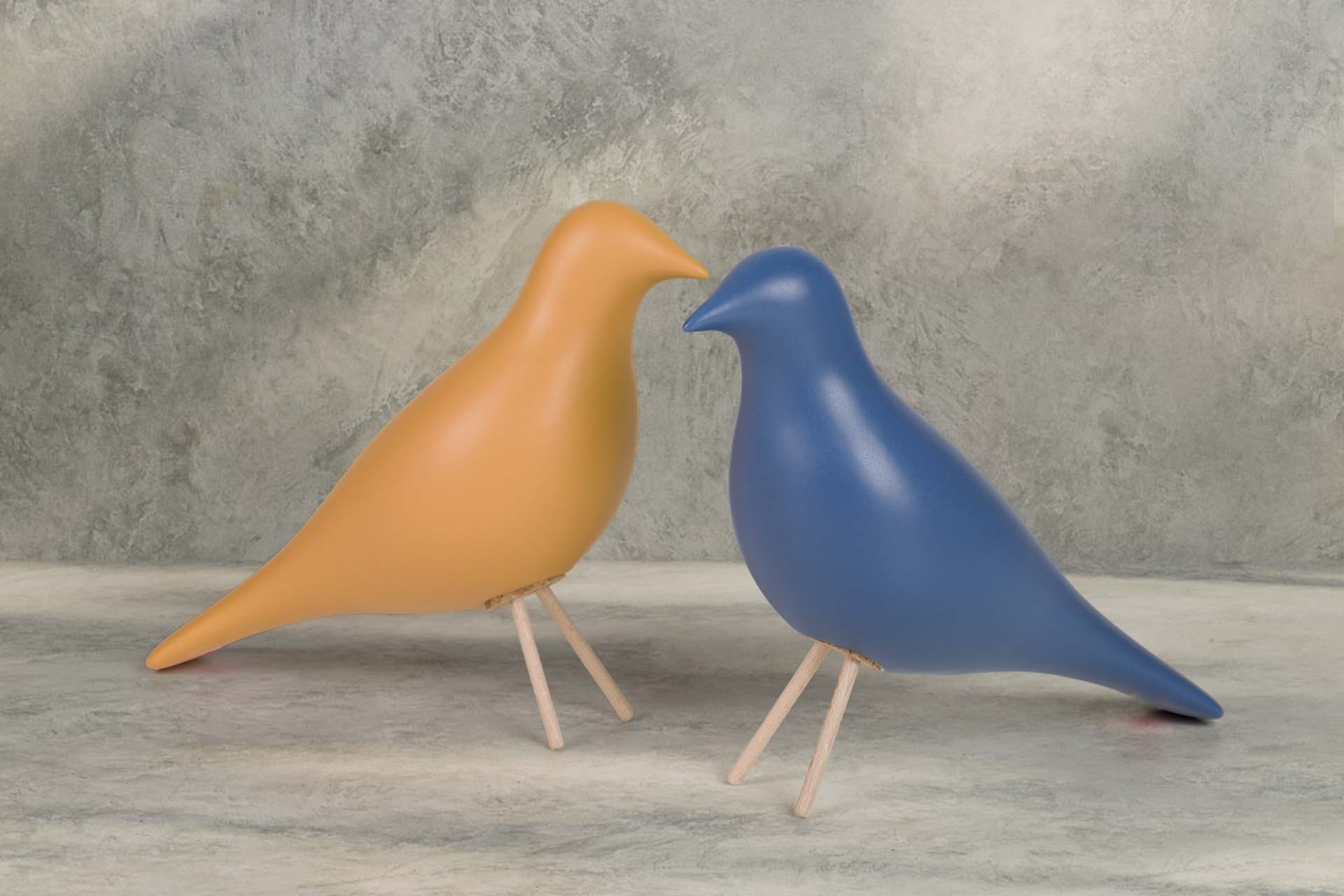 PAJARO CERAMICA AZUL 24x10x20 CM