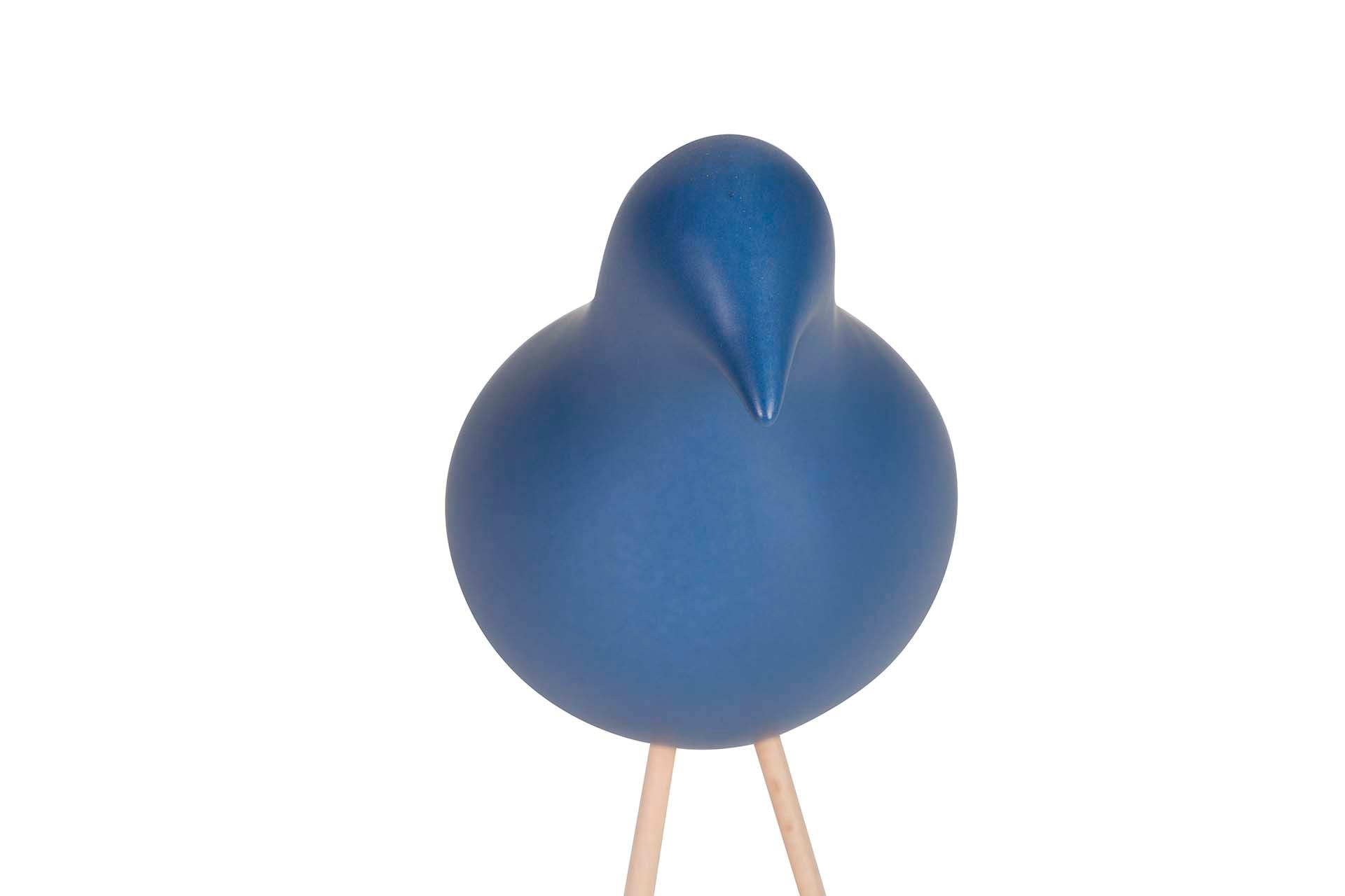 PAJARO CERAMICA AZUL 24x10x20 CM