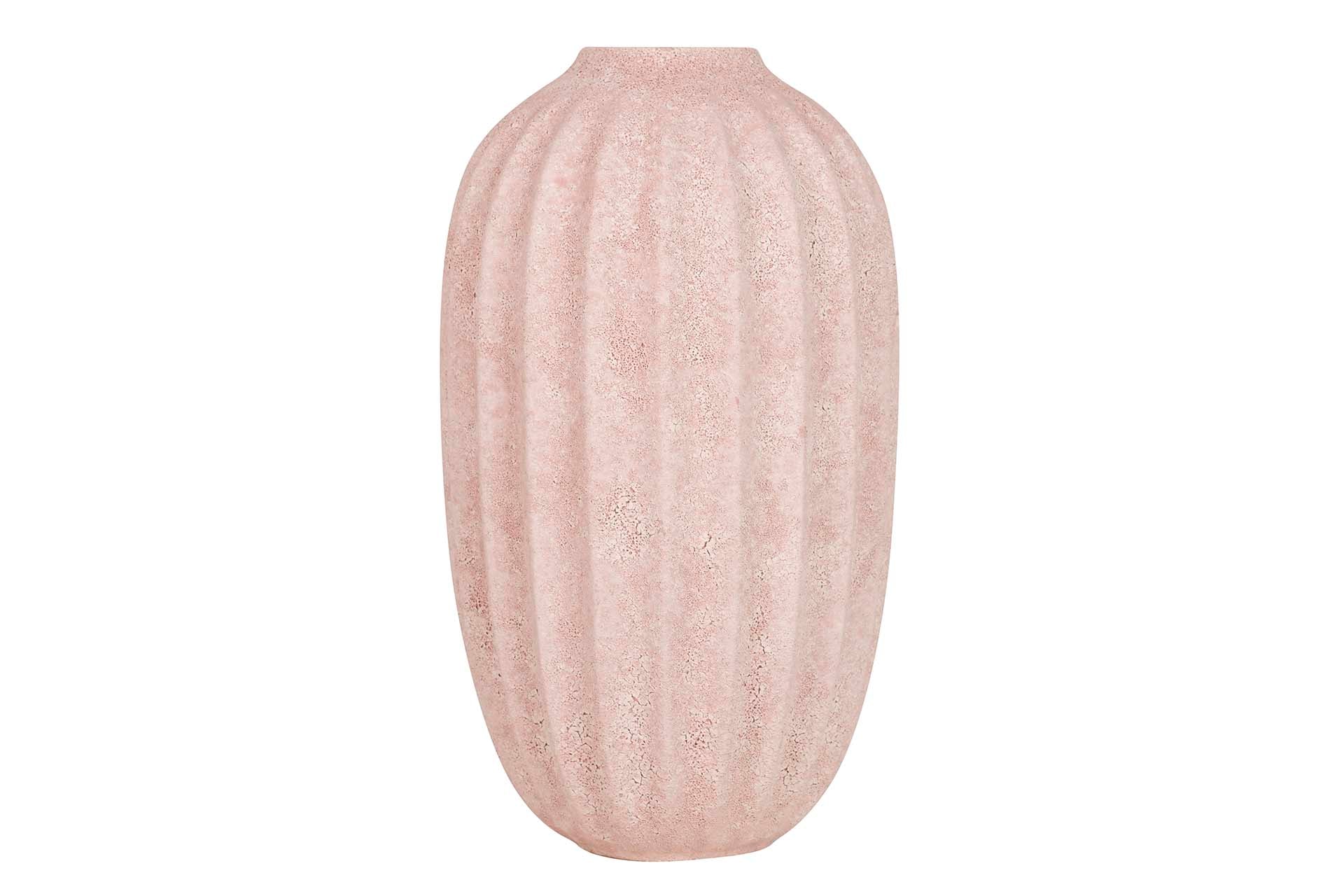 PINK CERAMIC VASE 17x17x30 CM