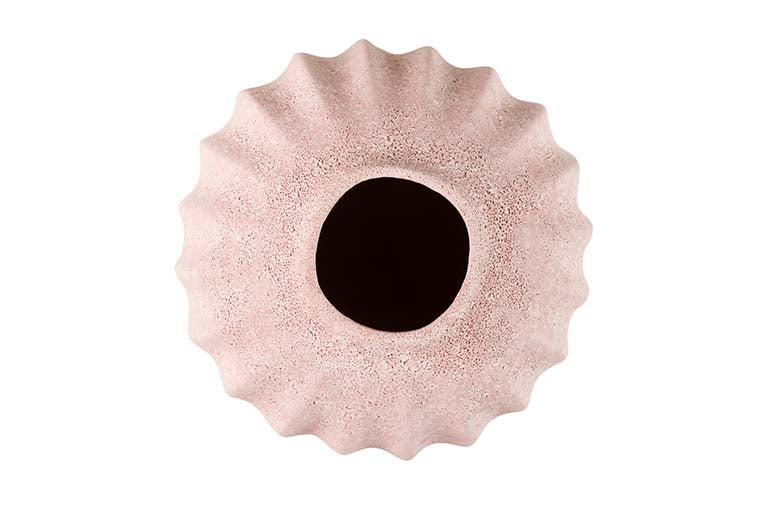 VASO DE CERÂMICA ROSA 17x17x30 CM