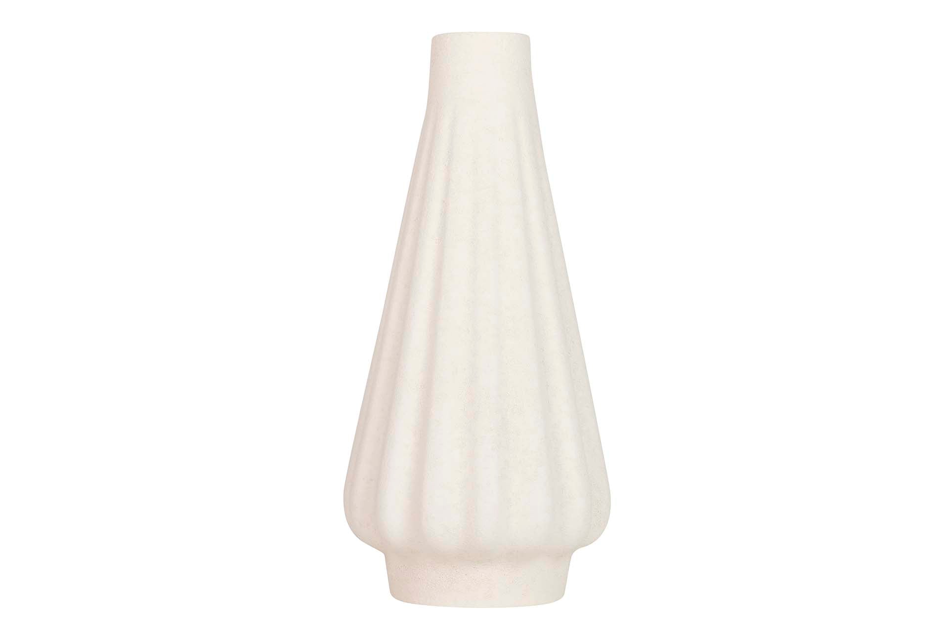 BEIGE CERAMIC VASE 17x17x34 CM