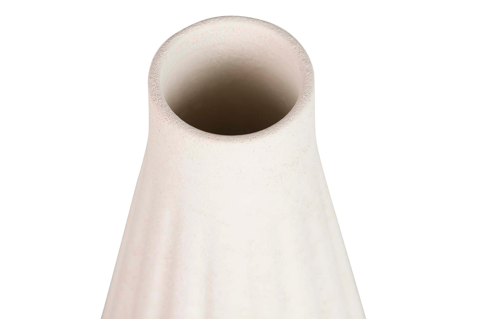BEIGE CERAMIC VASE 17x17x34 CM