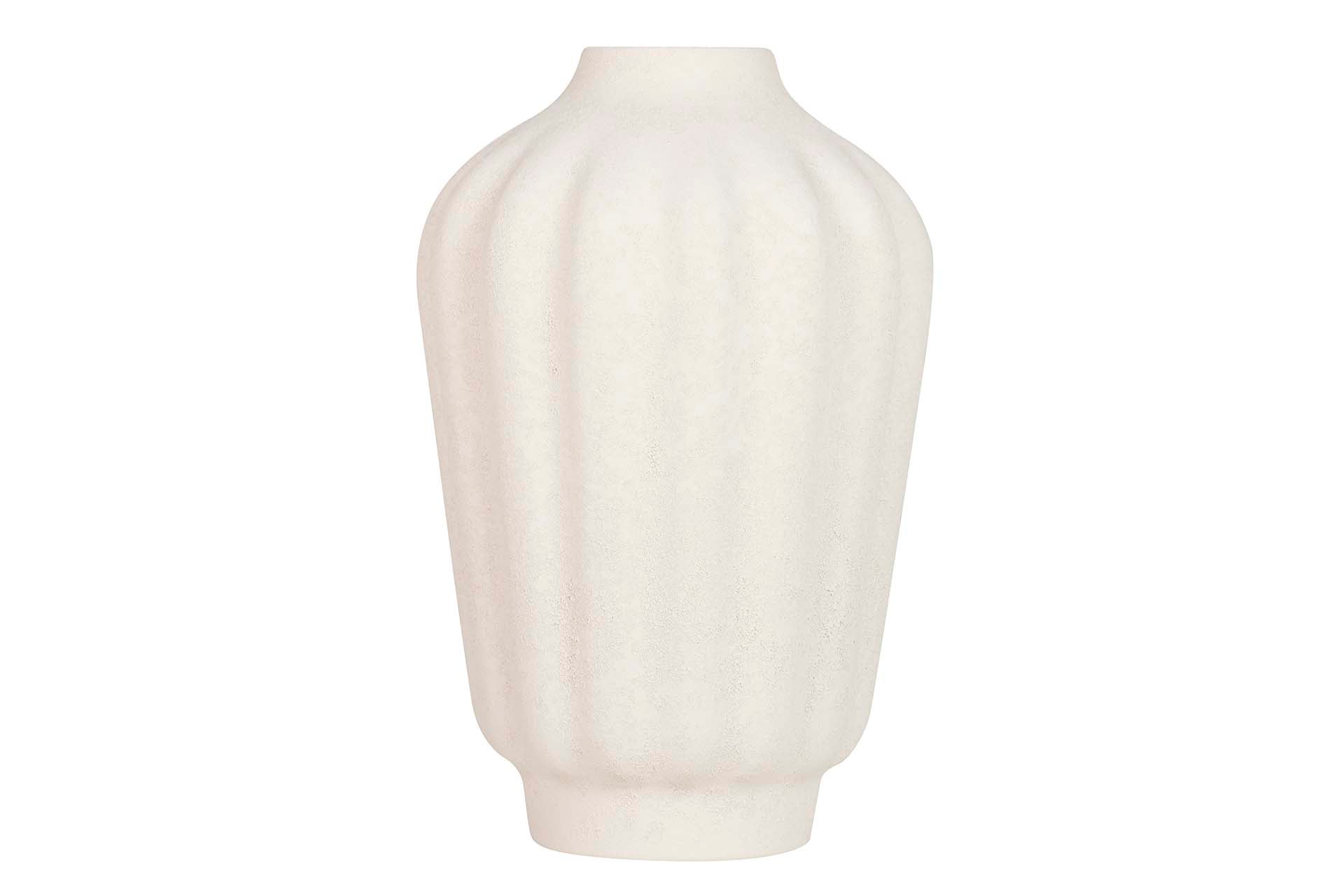 BEIGE CERAMIC VASE 20x20x30 CM