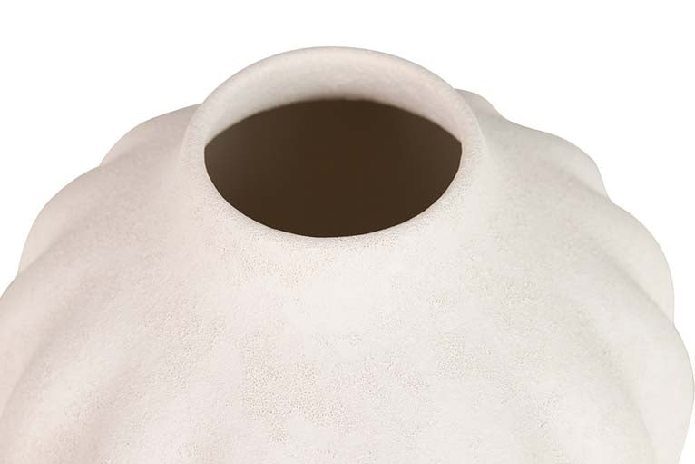 BEIGE CERAMIC VASE 20x20x30 CM