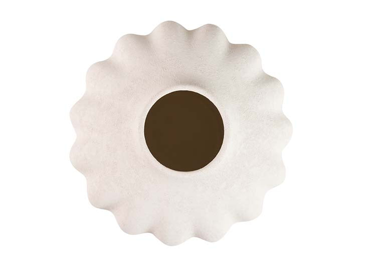 BEIGE CERAMIC VASE 20x20x30 CM